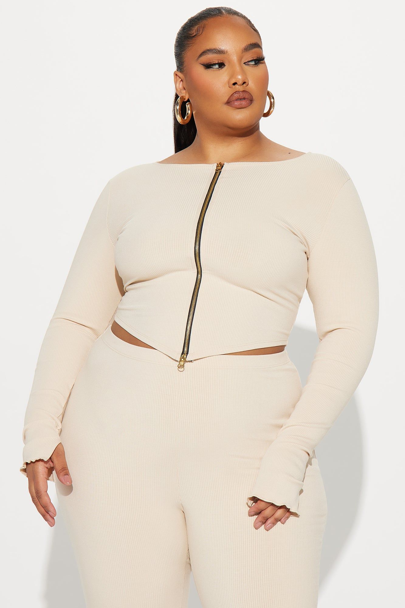 Kira Snatched Pant Set - Cream sold by Fashion Nova product image thumbnail 5