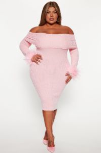 Legally Perfect Ribbed Midi Dress - Pink sold by Fashion Nova