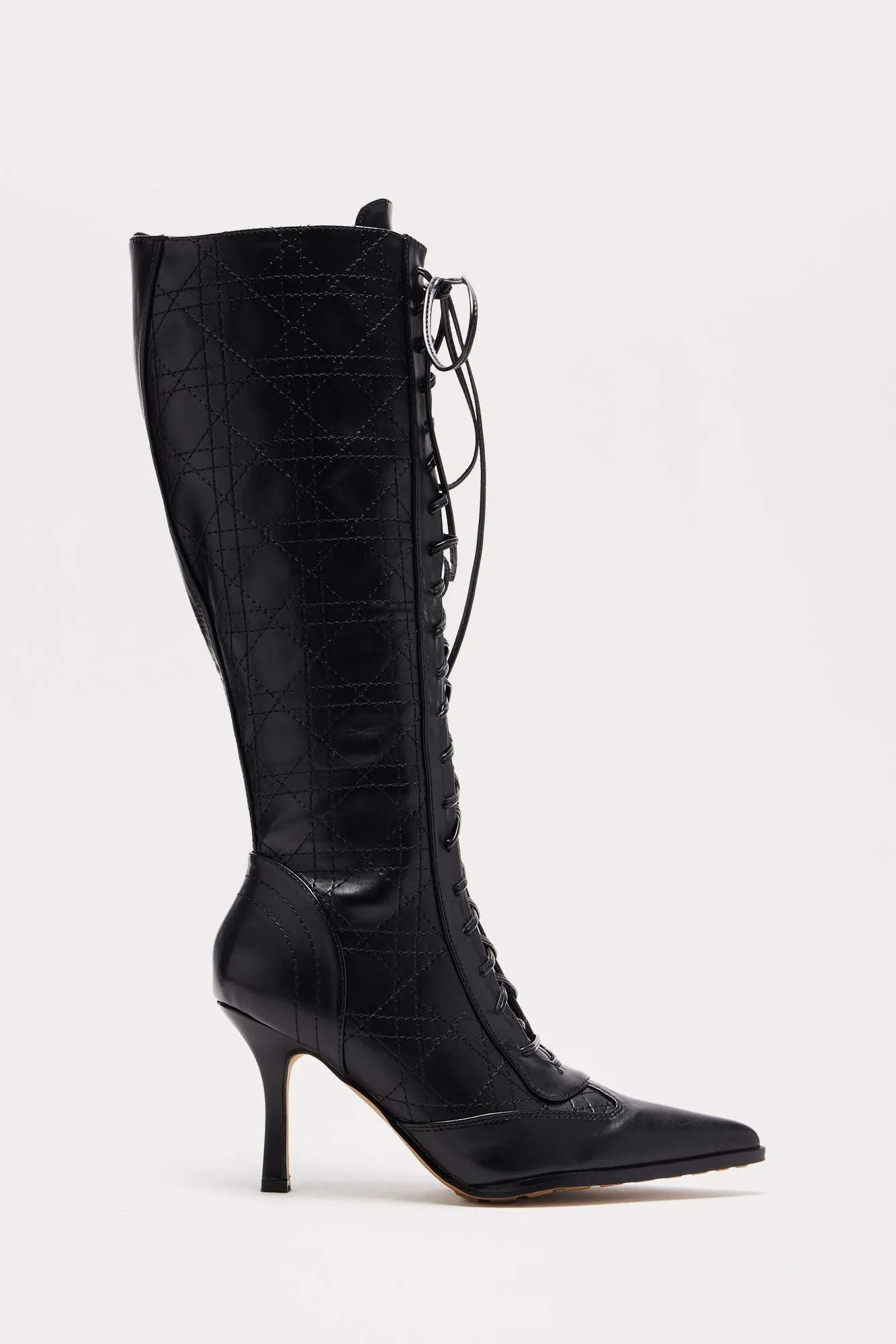 Ashton Lace Up Boots - Black sold by Fashion Nova