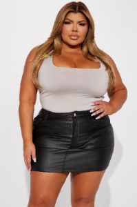 Adriana Smooth Fit Bodysuit - Taupe sold by Fashion Nova