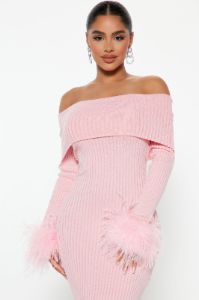 Legally Perfect Ribbed Midi Dress - Pink sold by Fashion Nova