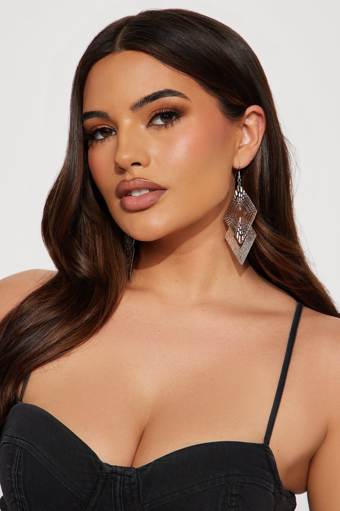 See Through The Lines Earrings - Silver sold by Fashion Nova product image thumbnail 2