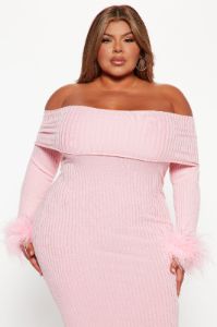 Legally Perfect Ribbed Midi Dress - Pink sold by Fashion Nova