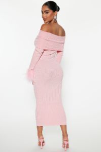 Legally Perfect Ribbed Midi Dress - Pink sold by Fashion Nova