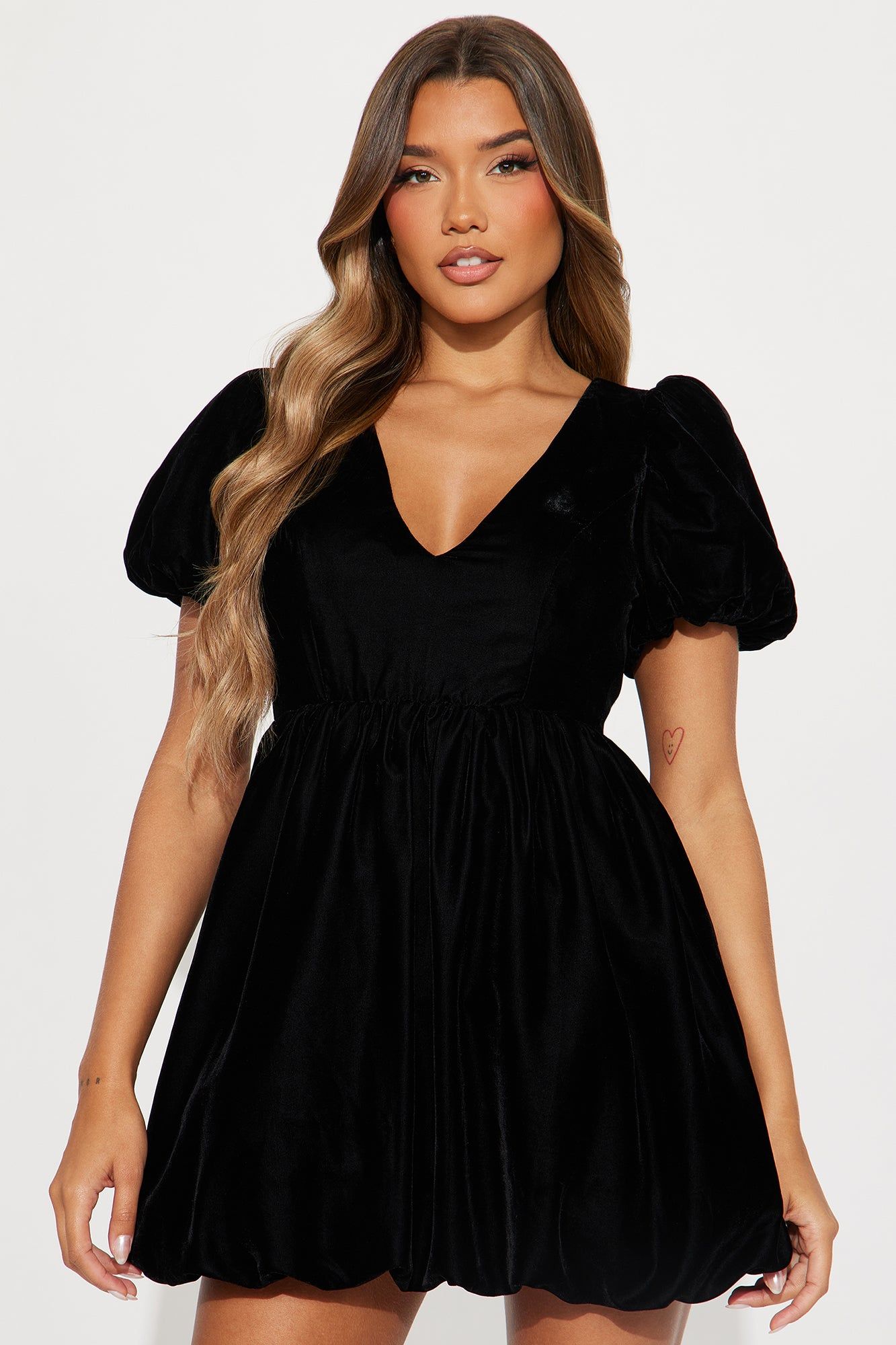 Always Bubbly Velvet Micro Mini Dress - Black sold by Fashion Nova product image thumbnail 2