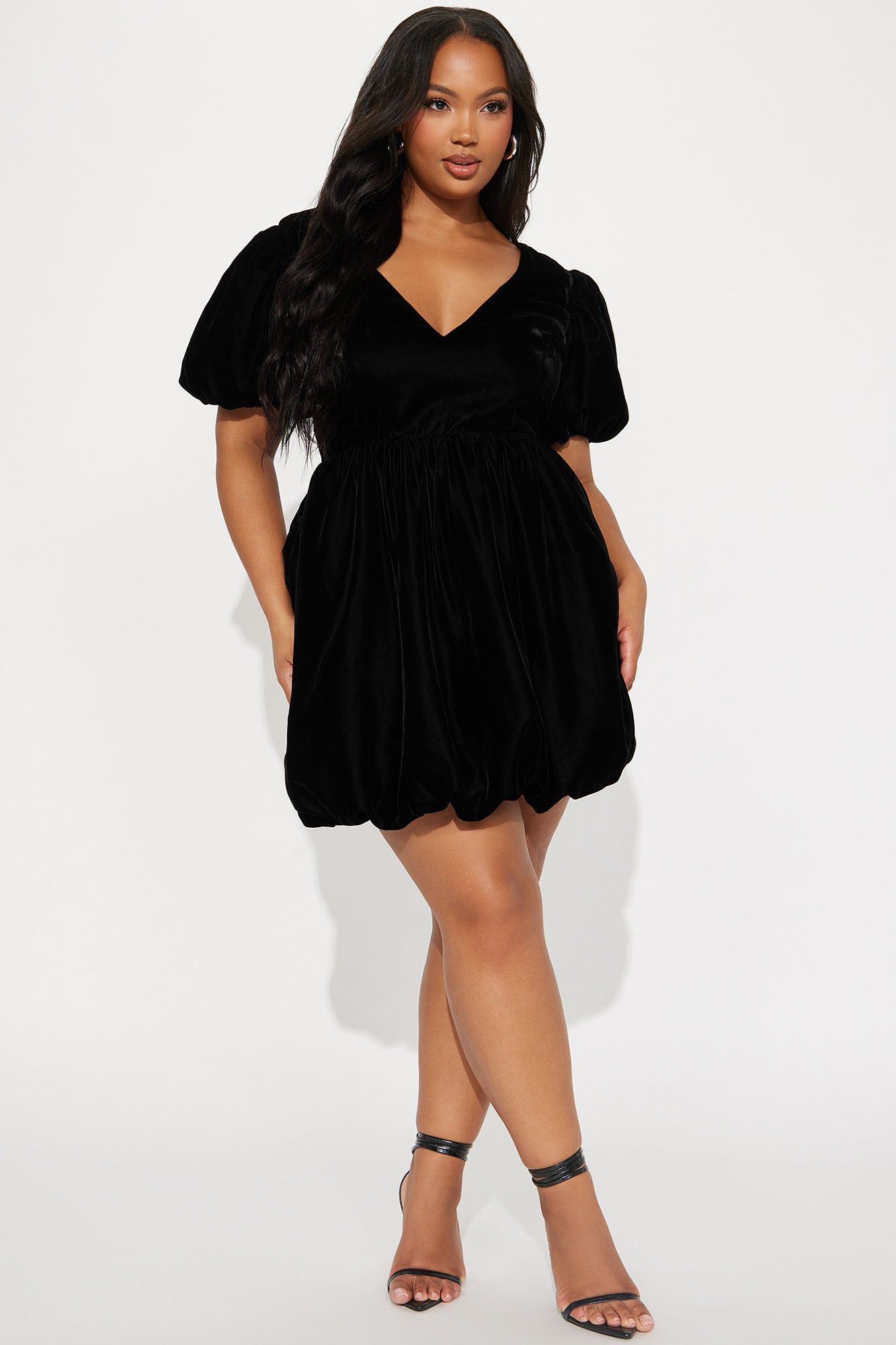 Always Bubbly Velvet Micro Mini Dress - Black sold by Fashion Nova product image thumbnail 4