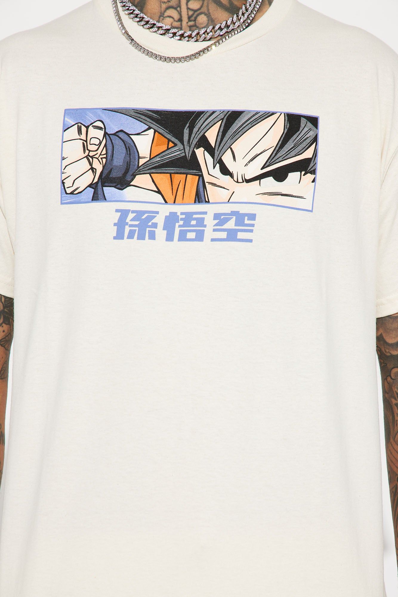 Dragonball Z Son Goku Short Sleeve Tee - Natural/Combo sold by Fashion Nova product image thumbnail 4