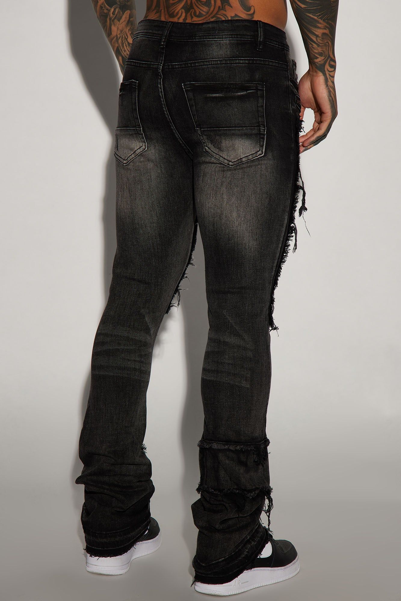 Square It Out Stacked Skinny Flare Jeans sold by Fashion Nova product image thumbnail 5