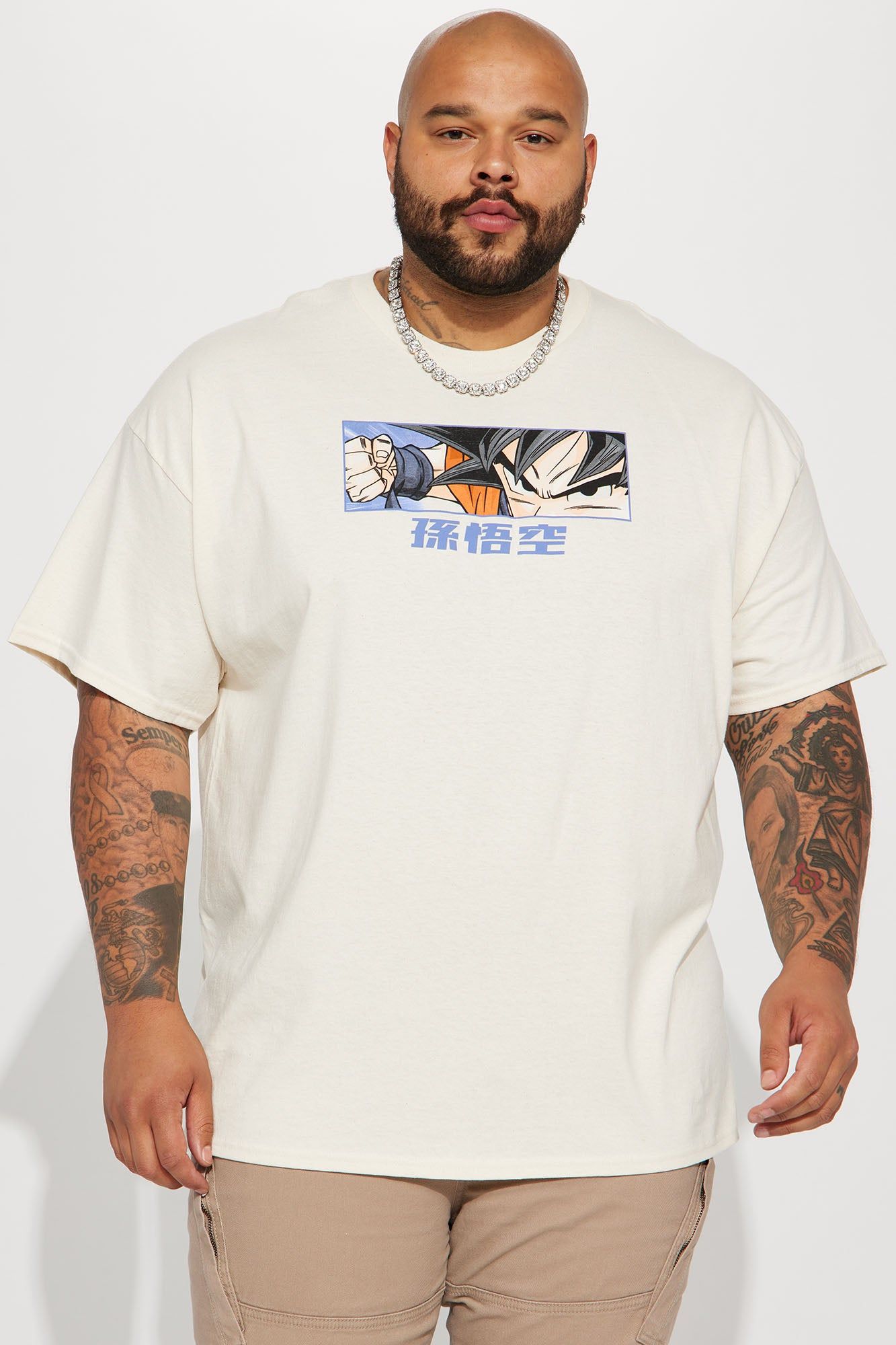 Dragonball Z Son Goku Short Sleeve Tee - Natural/Combo sold by Fashion Nova product image thumbnail 2