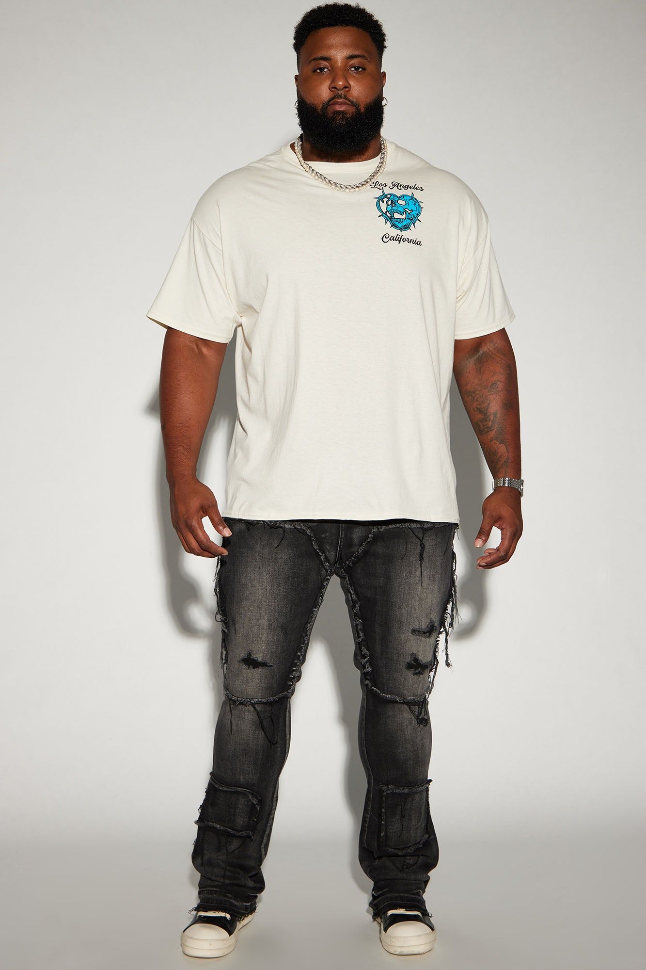 Square It Out Stacked Skinny Flare Jeans sold by Fashion Nova product image thumbnail 6