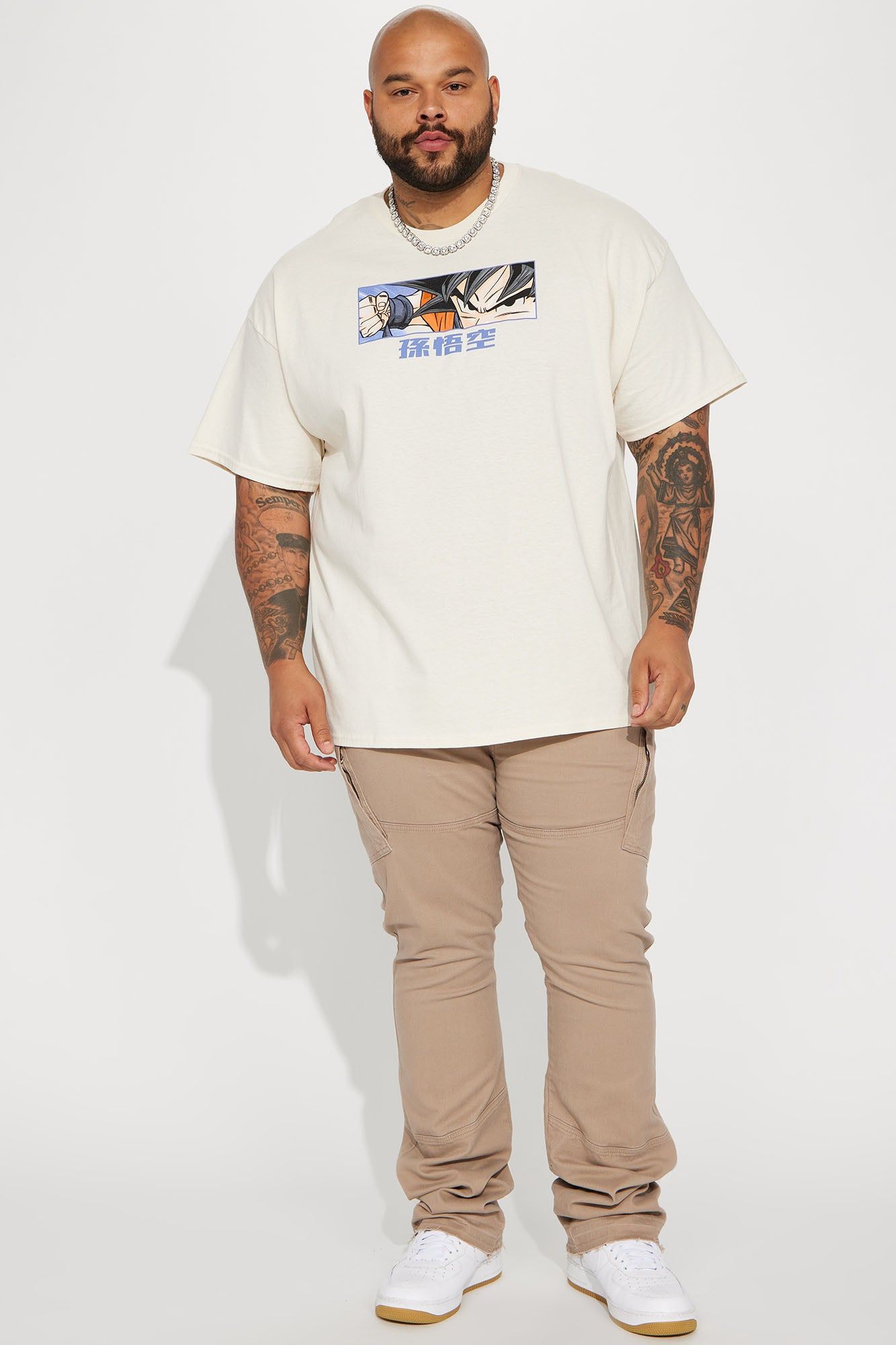 Dragonball Z Son Goku Short Sleeve Tee - Natural/Combo sold by Fashion Nova product image thumbnail 5