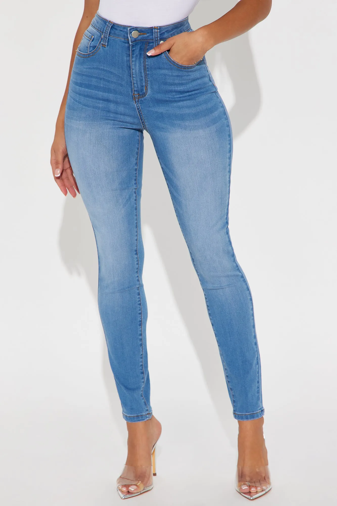 Imani Stretch Skinny Jeans - Medium Wash sold by Fashion Nova product image thumbnail 2