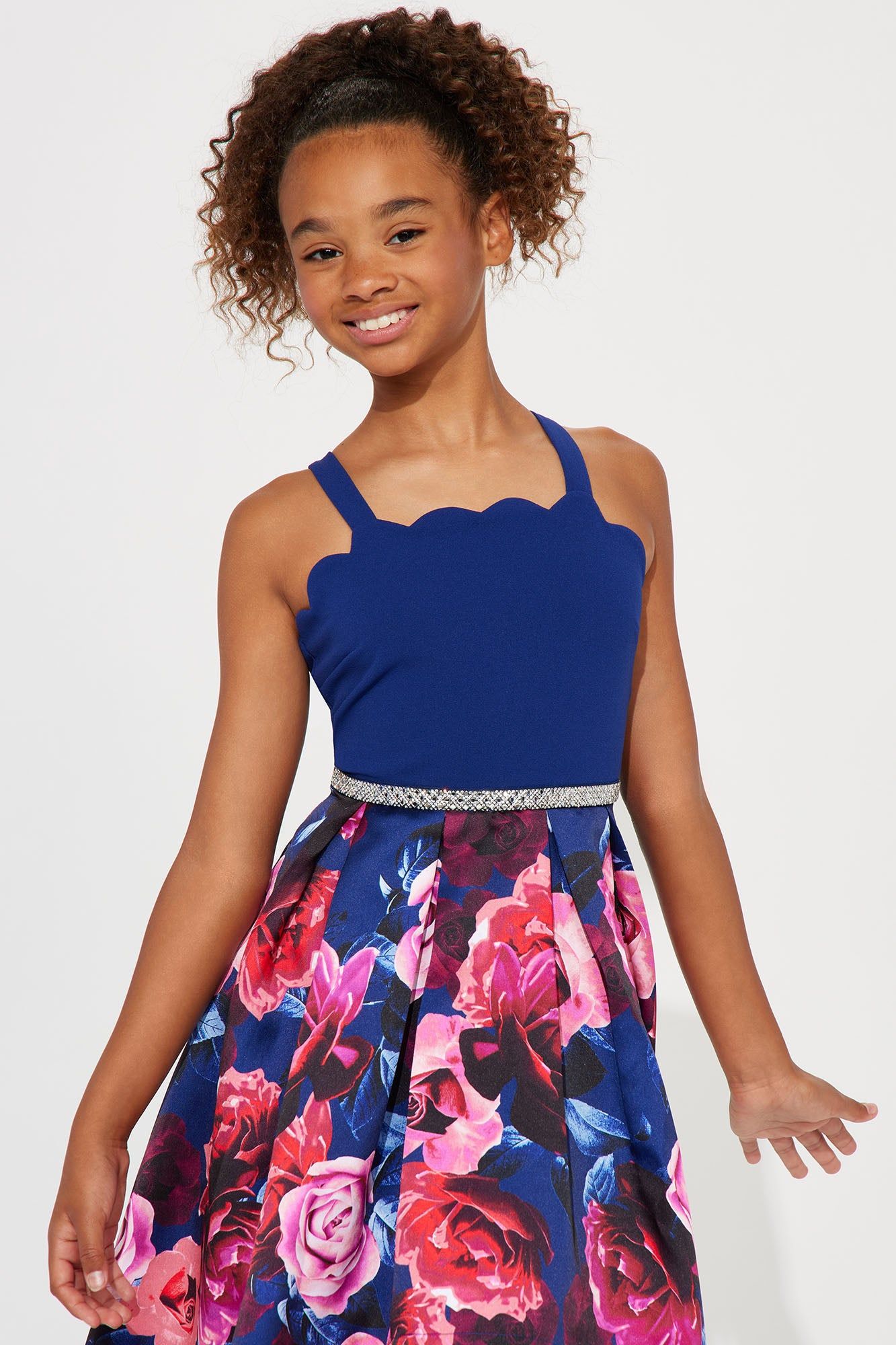 Mini Lovely Days High Low Dress - Navy/combo sold by Fashion Nova product image thumbnail 2