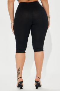 Just A Sip Capri Legging - Black sold by Fashion Nova