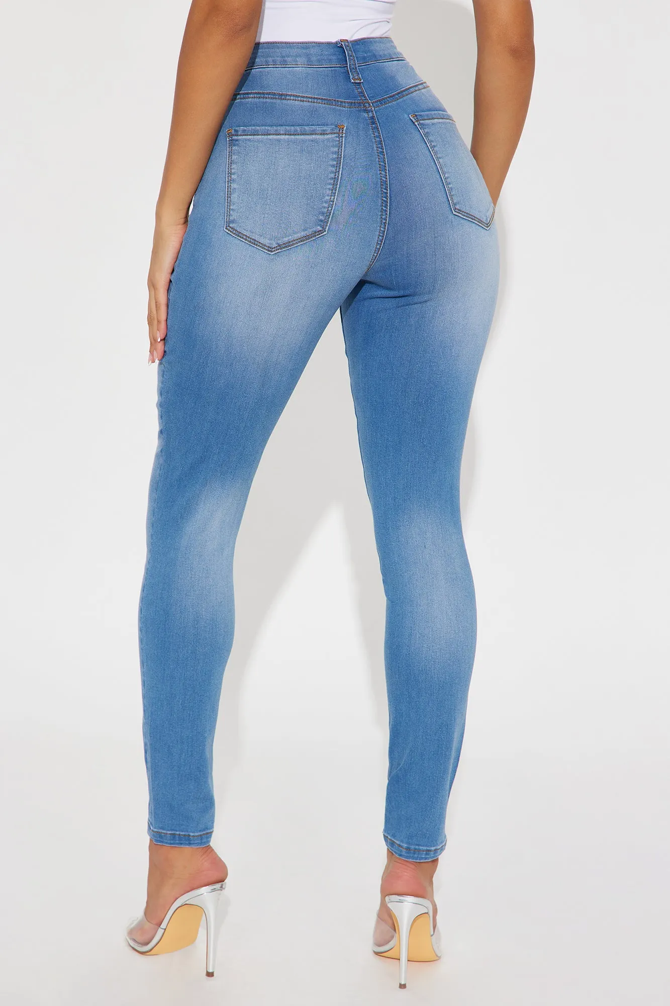 Imani Stretch Skinny Jeans - Medium Wash sold by Fashion Nova product image thumbnail 3