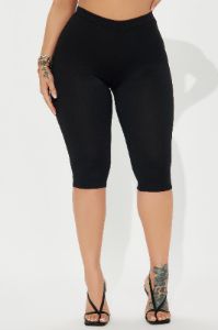 Just A Sip Capri Legging - Black sold by Fashion Nova