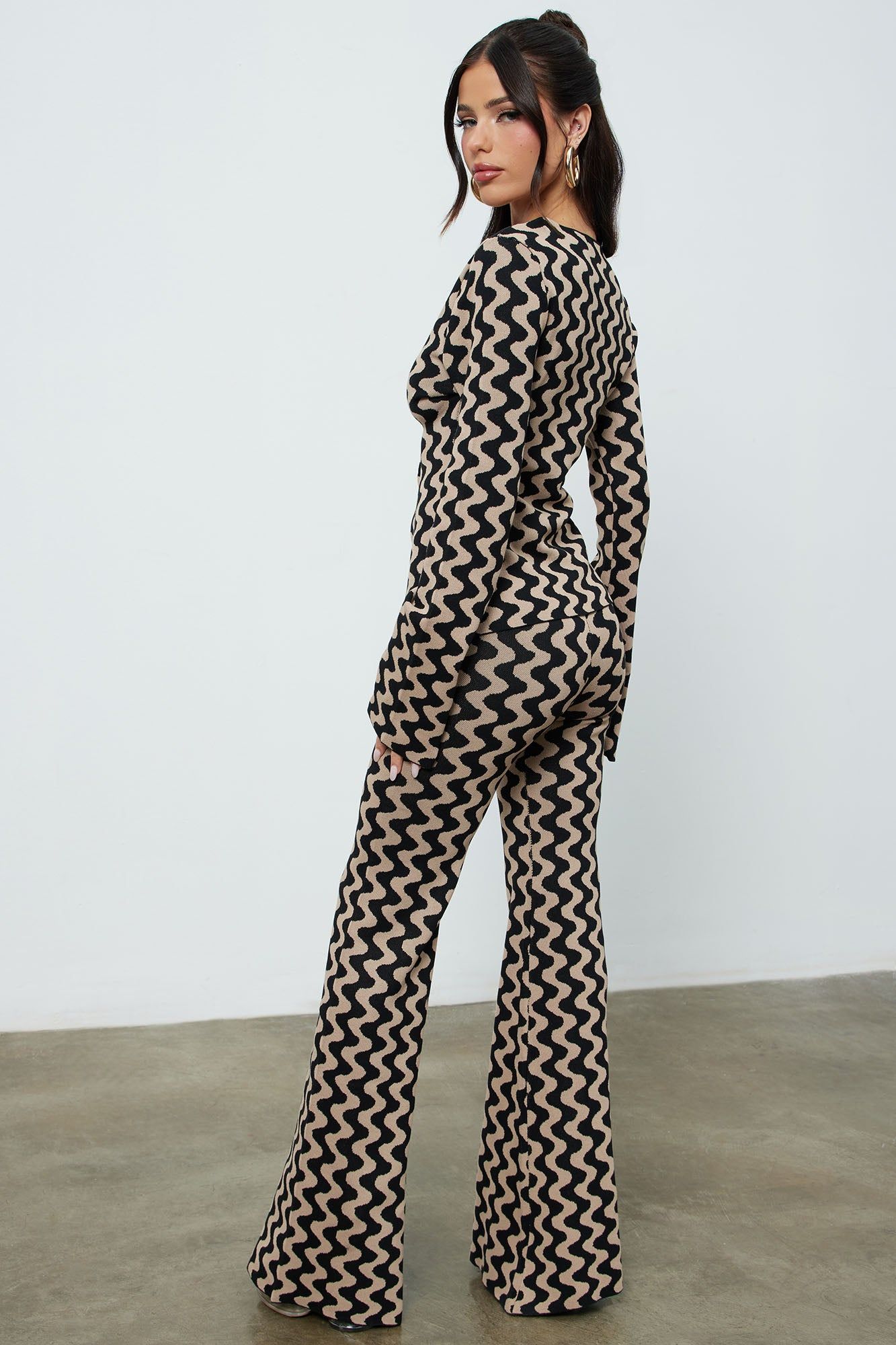 Groovy Babe Sweater Pant Set - Black/combo sold by Fashion Nova product image thumbnail 3