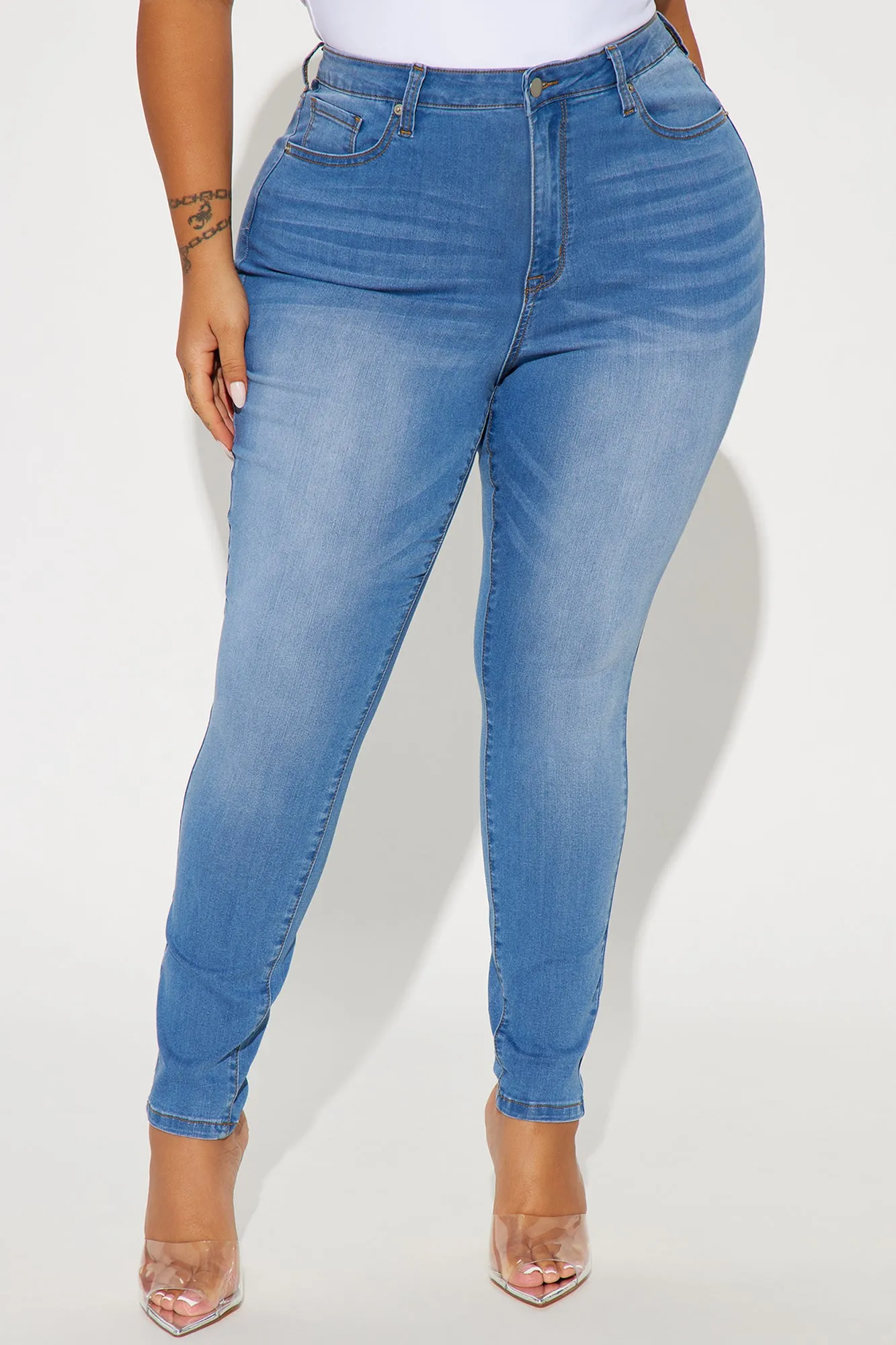 Imani Stretch Skinny Jeans - Medium Wash sold by Fashion Nova product image thumbnail 5