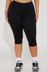 Just A Sip Capri Legging - Black sold by Fashion Nova