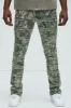 Frayed Panel Me Right Slim Flare Pants - Camouflage sold by Fashion Nova