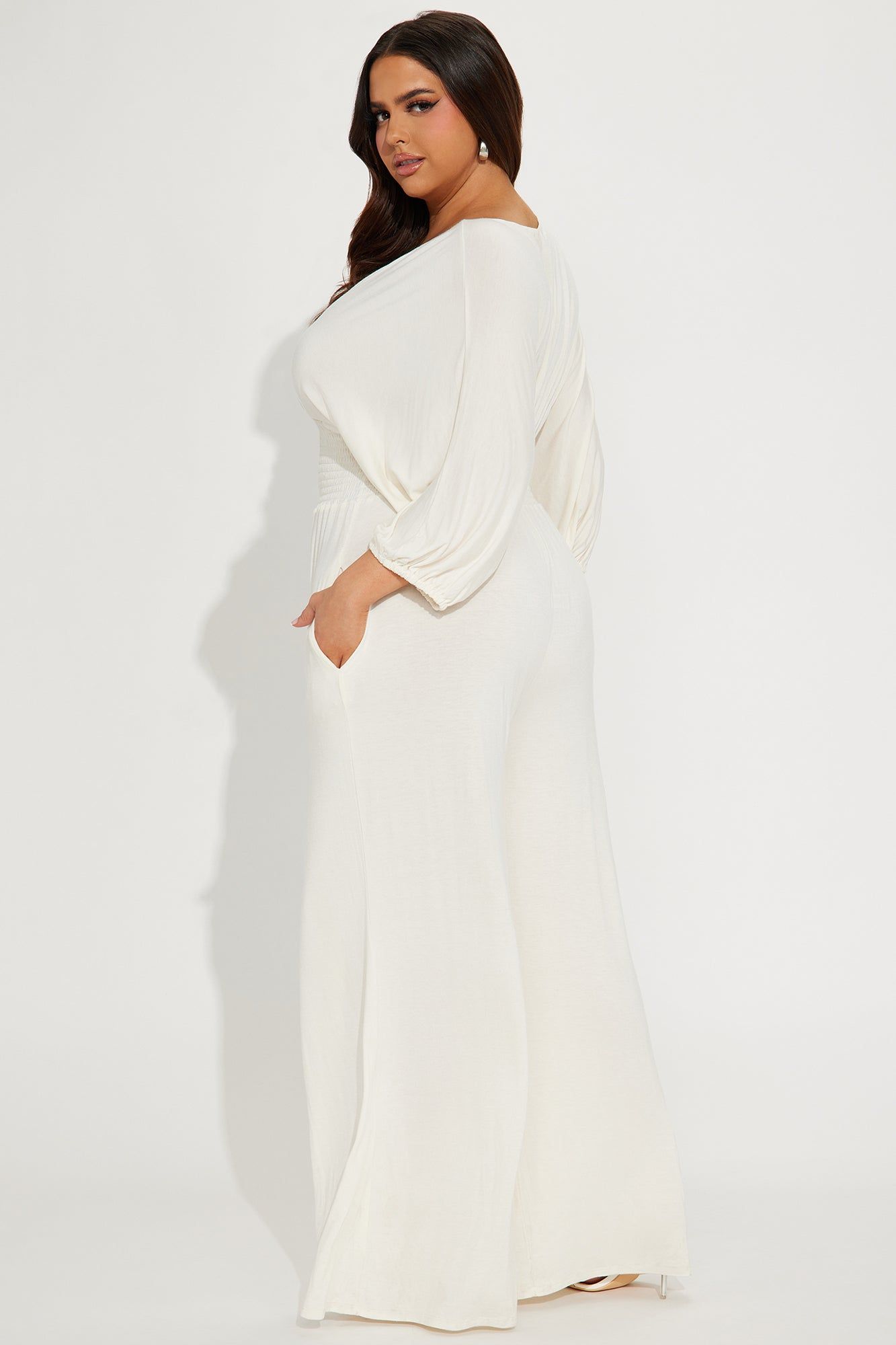 Love Me More Jumpsuit - Cream sold by Fashion Nova product image thumbnail 6