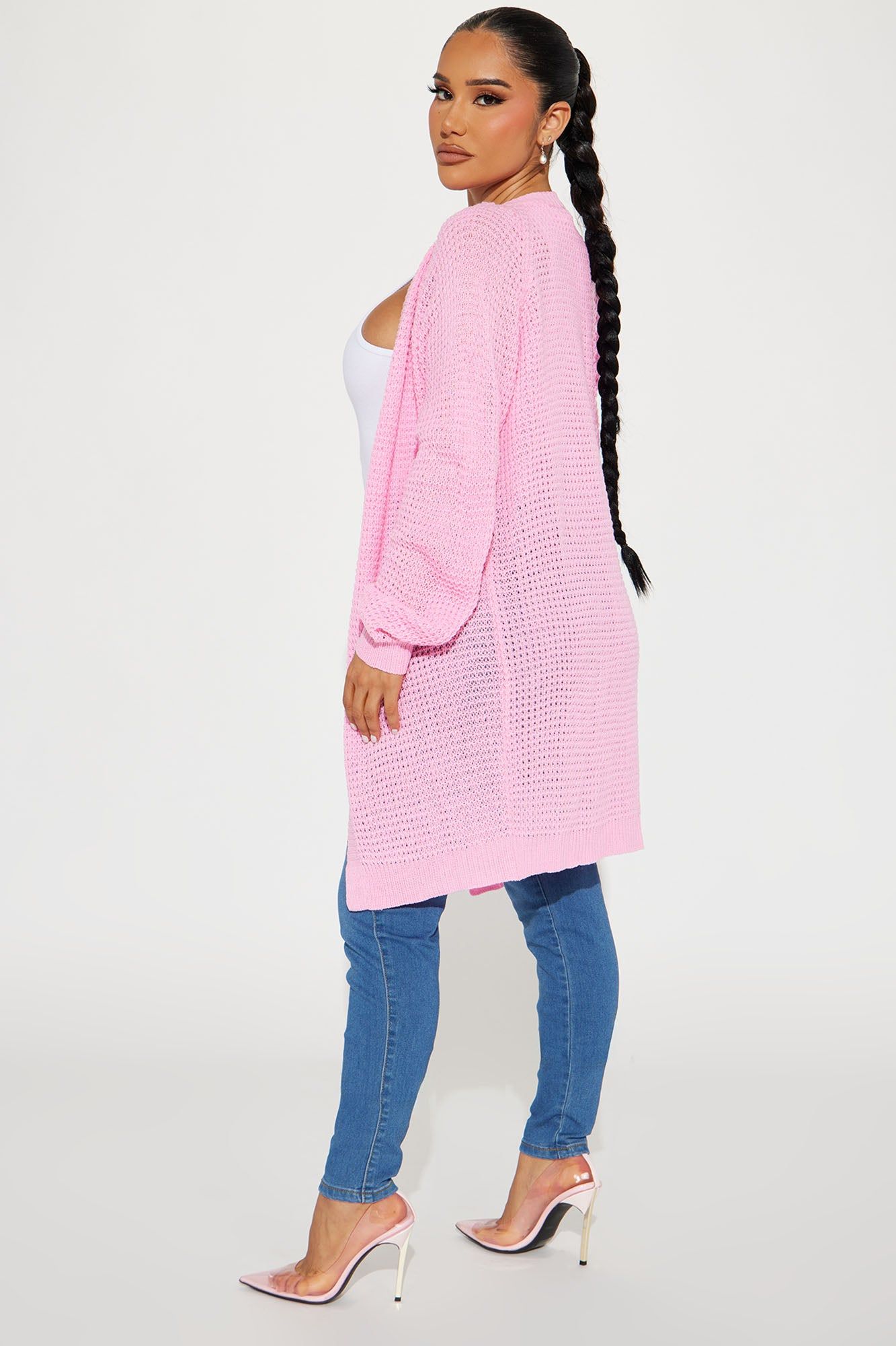 Stayin' Close By Cardigan - Pink sold by Fashion Nova product image thumbnail 3