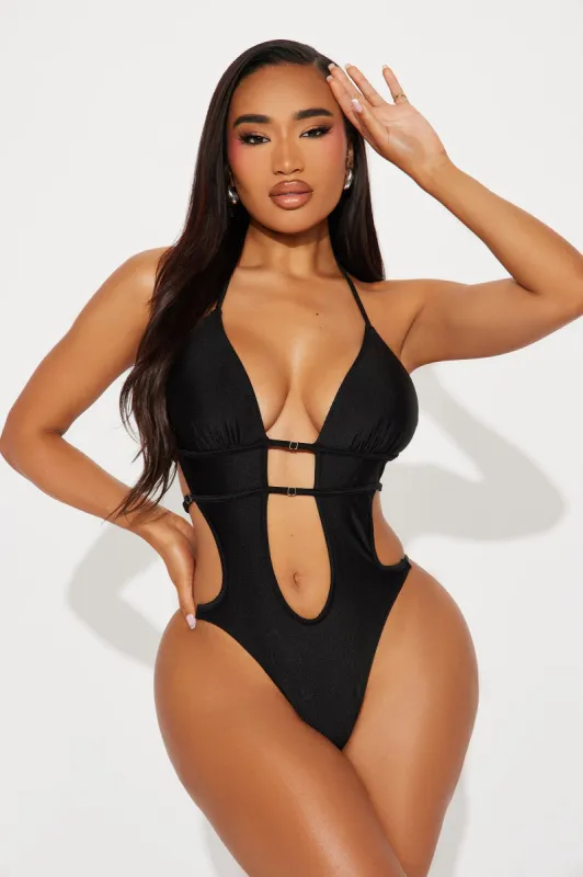 Smoking Summer Strappy 1 Piece Swimsuit - Black sold by Fashion Nova