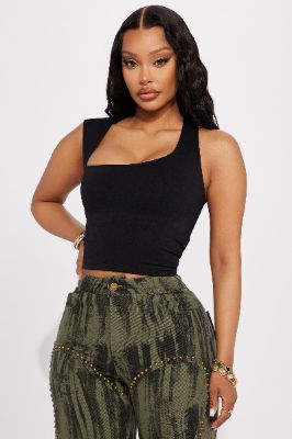Dusk Till Dawn Seamless Top - Black sold by Fashion Nova
