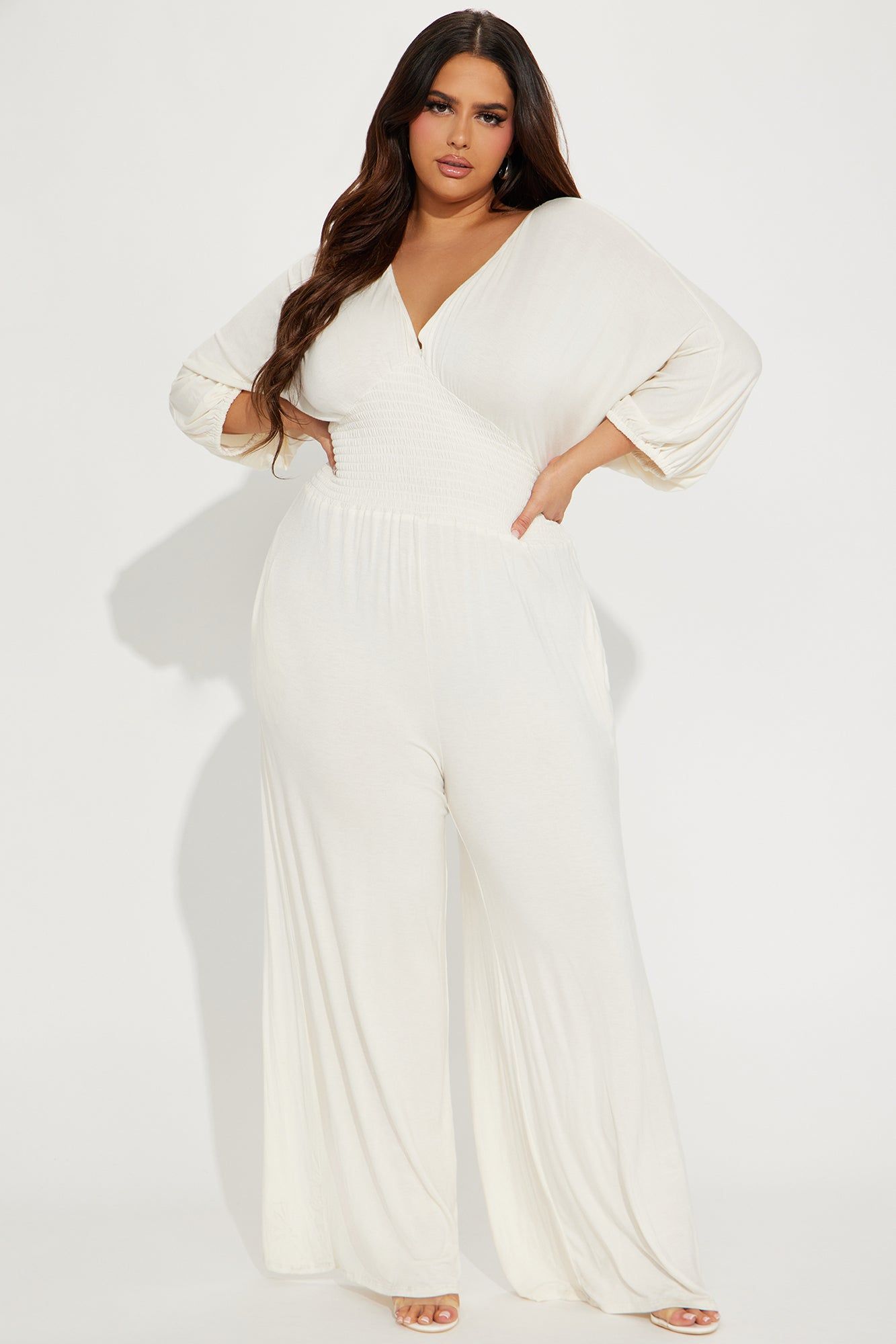 Love Me More Jumpsuit - Cream sold by Fashion Nova product image thumbnail 4
