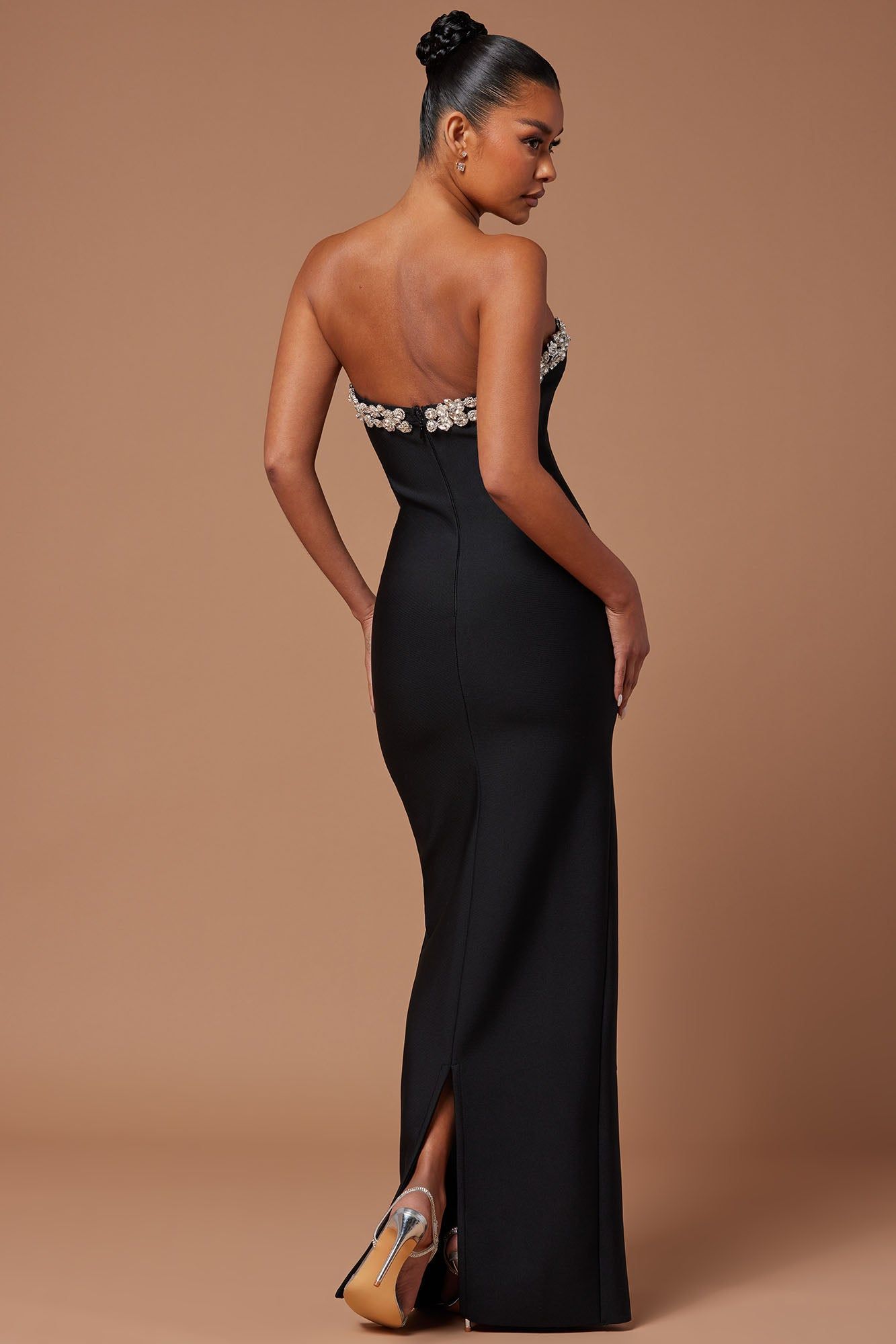 Enchanted Woman Bandage Maxi Dress - Black sold by Fashion Nova product image thumbnail 3