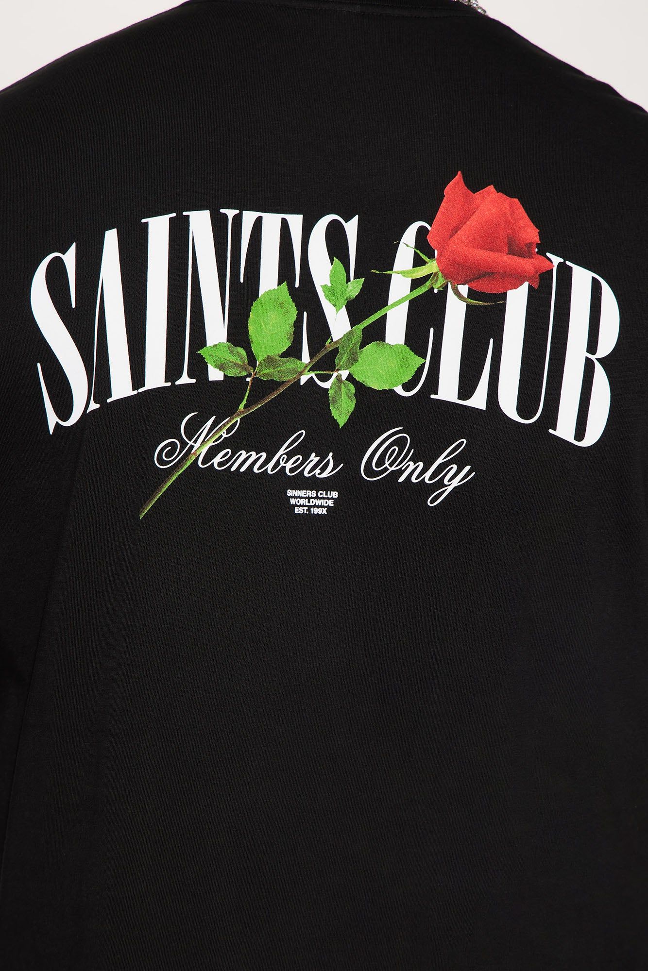 Saints Club Long Sleeve Tee - Black sold by Fashion Nova product image thumbnail 9