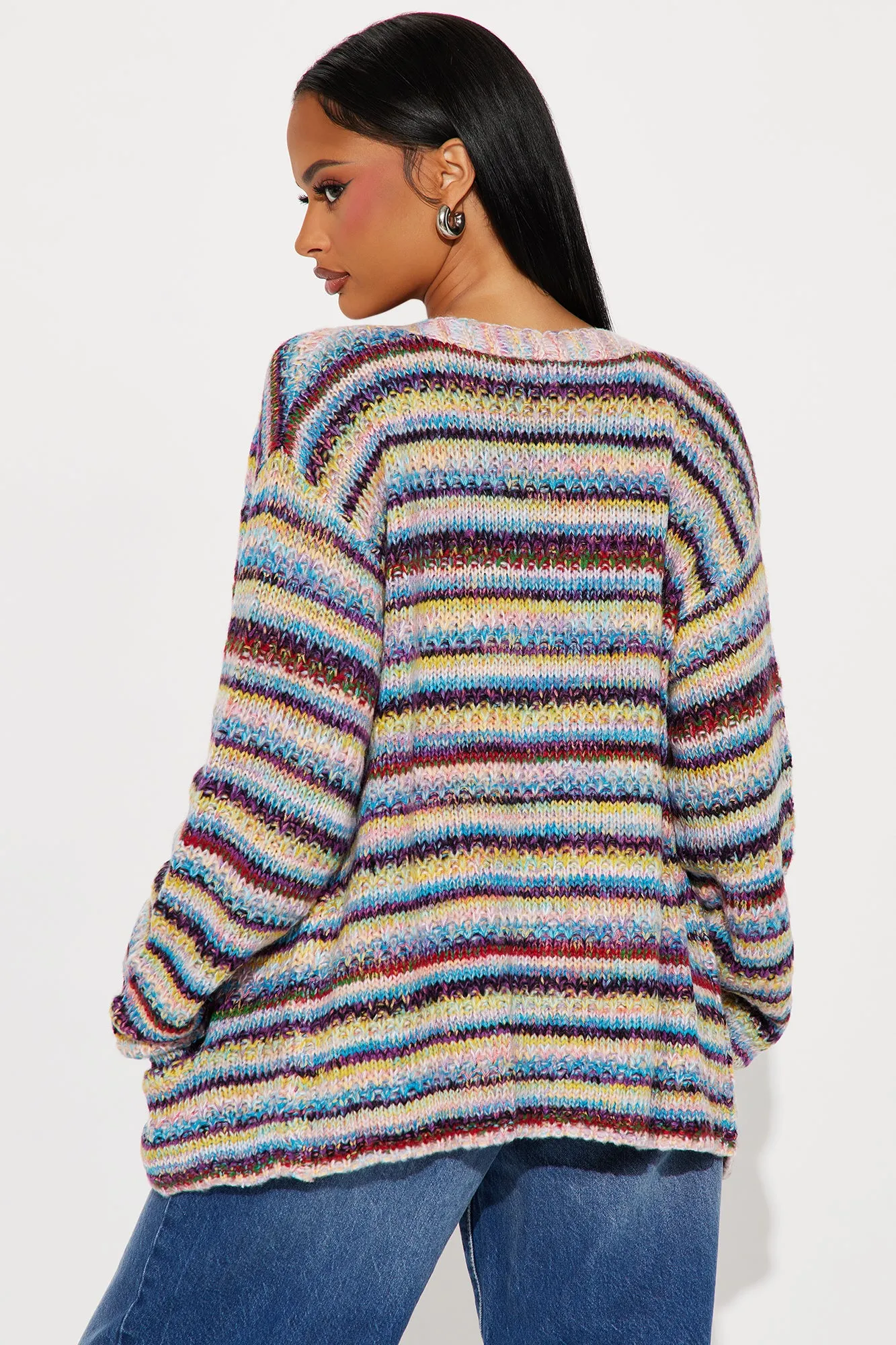 Meet Me There Striped Cardigan - Multi Color sold by Fashion Nova product image thumbnail 3