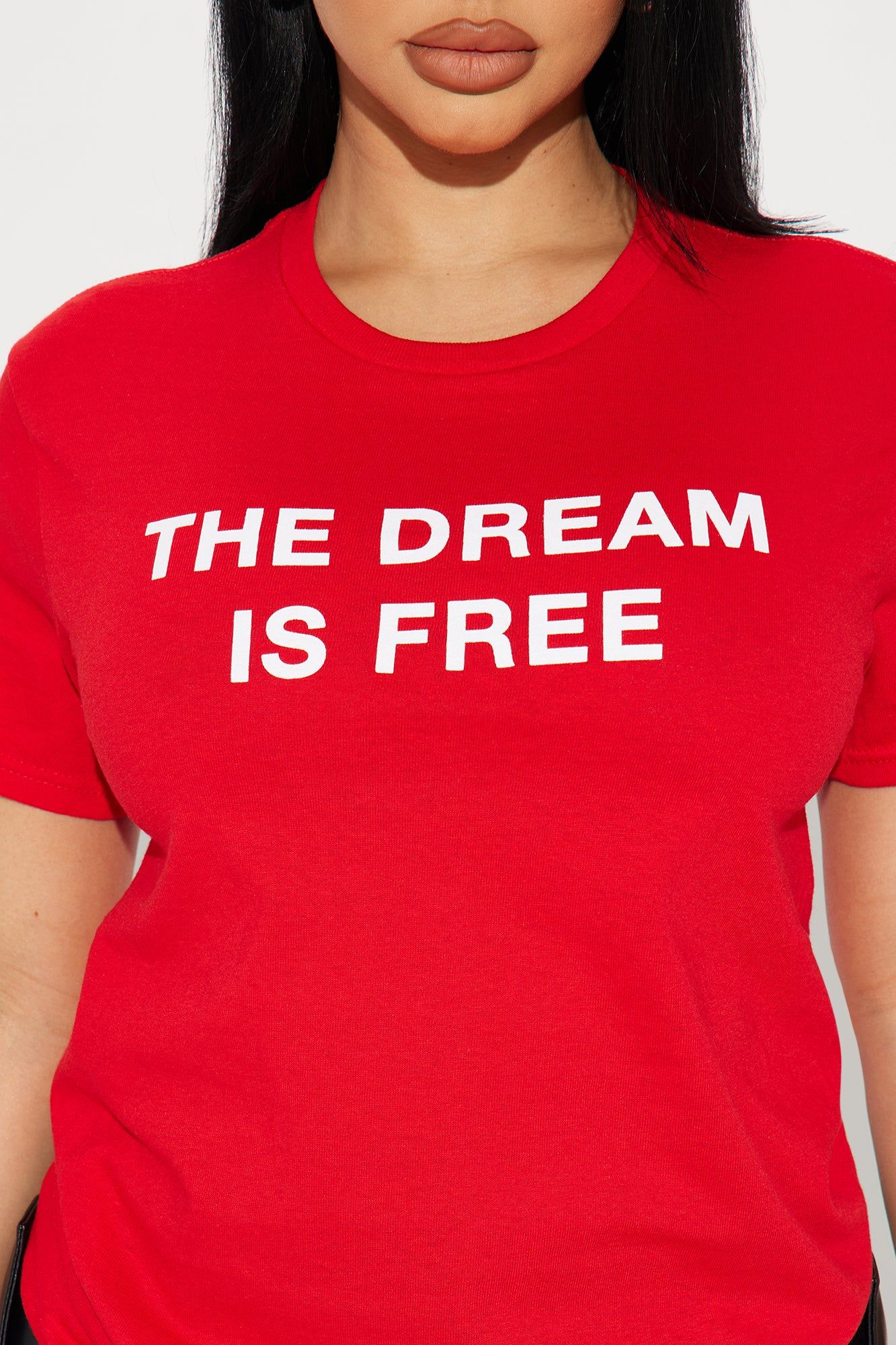 The Dream Is Free Graphic Tee - Red sold by Fashion Nova product image thumbnail 3