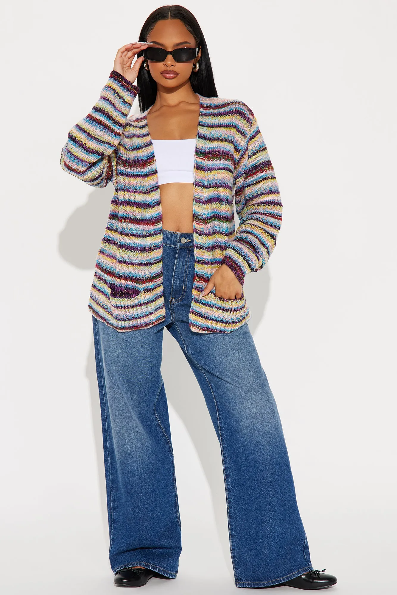 Meet Me There Striped Cardigan - Multi Color sold by Fashion Nova product image thumbnail 2
