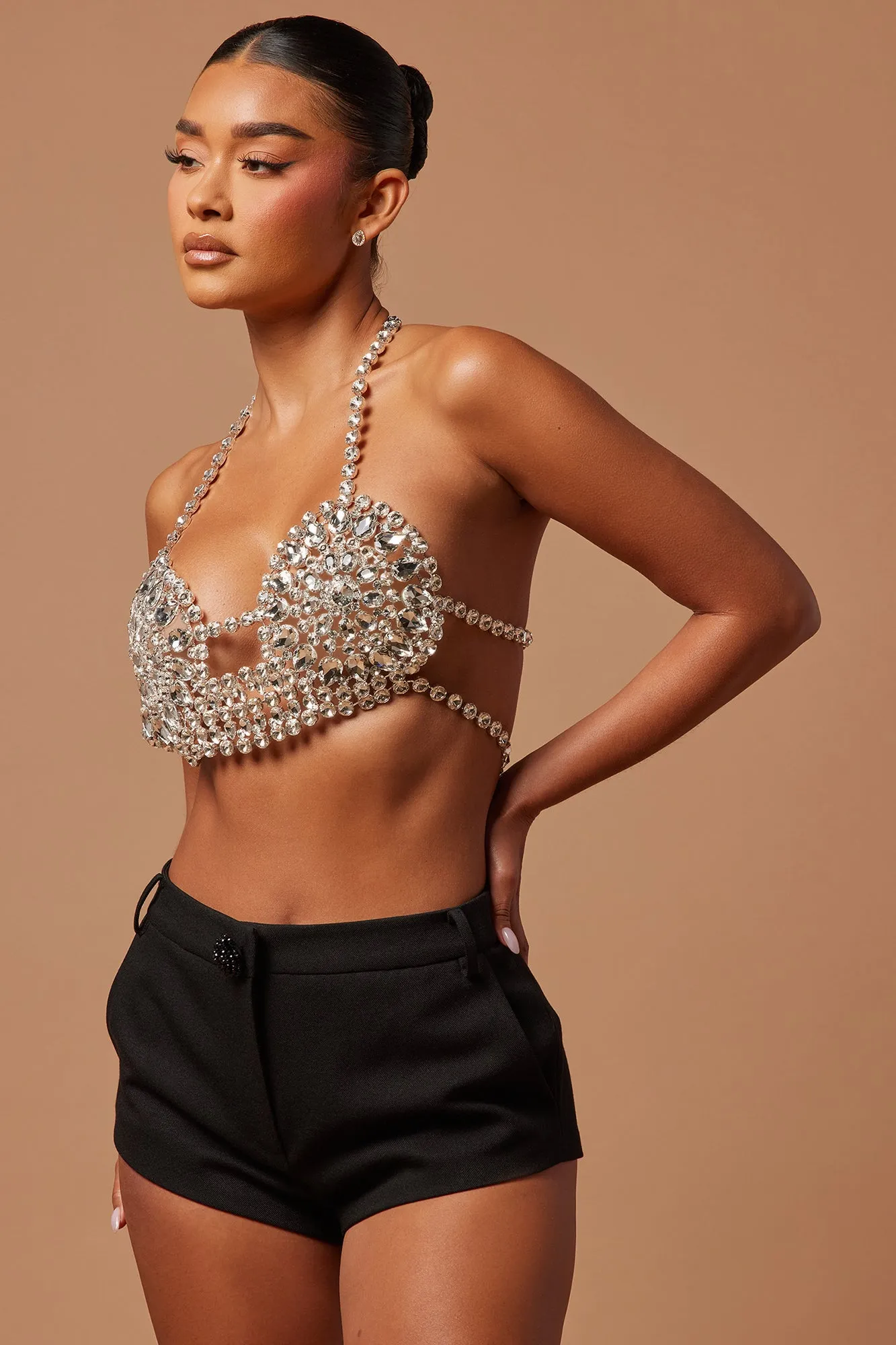 Rayla Embellished Bralette - Silver sold by Fashion Nova product image thumbnail 2