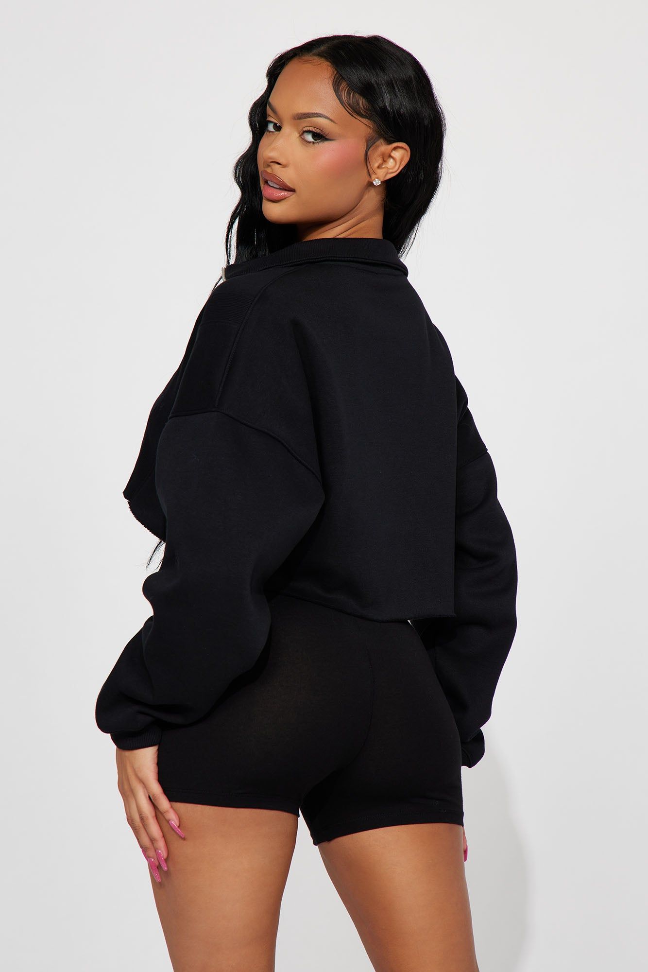 Catch My Vibe Lounge Pull Over - Black sold by Fashion Nova product image thumbnail 3