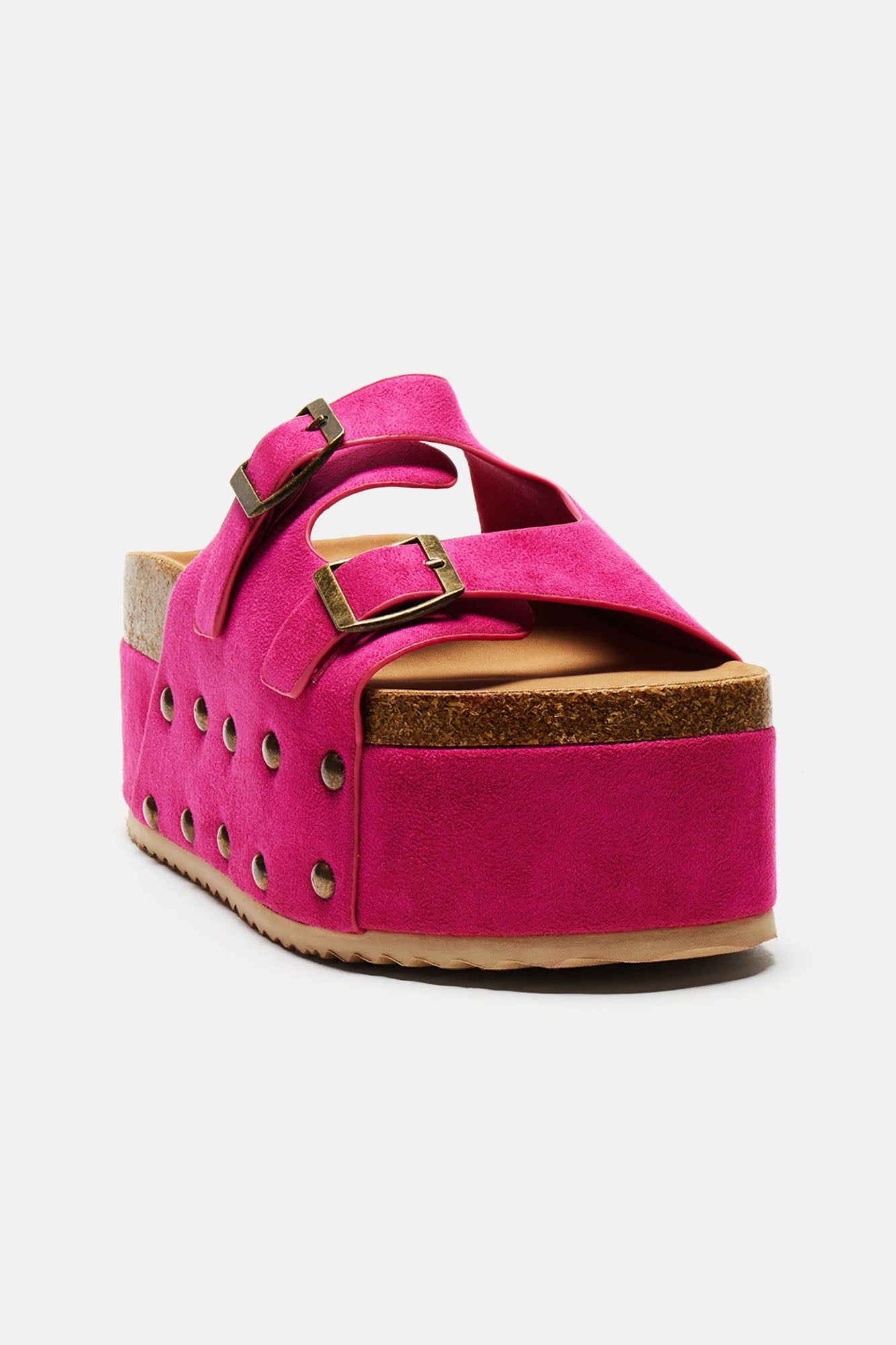 Aryanna Platform Slides - Pink sold by Fashion Nova product image thumbnail 2