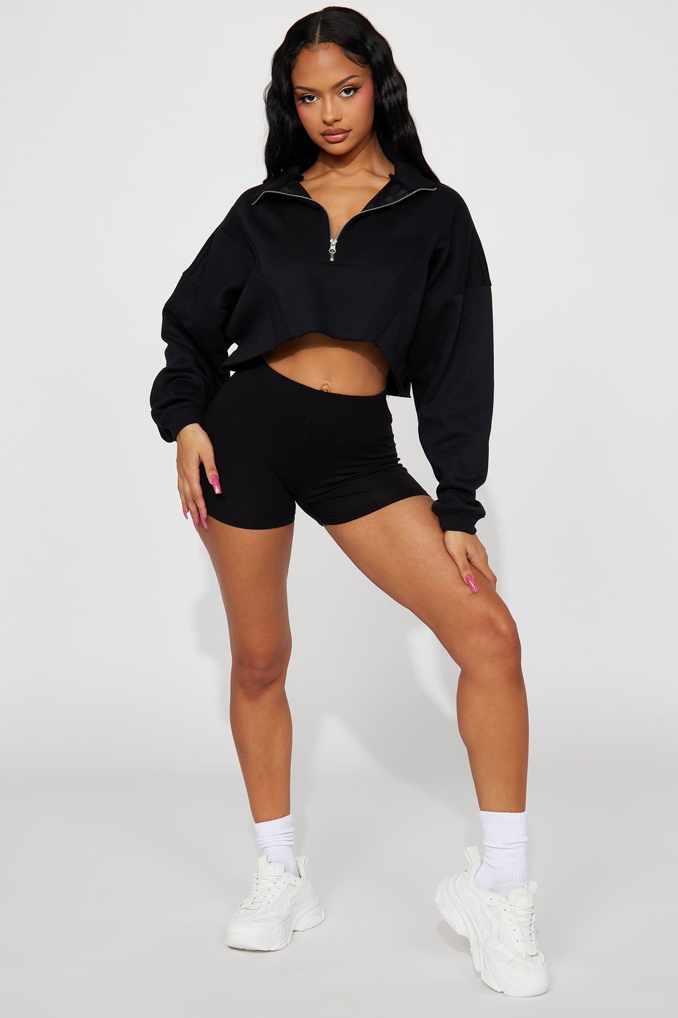 Catch My Vibe Lounge Pull Over - Black sold by Fashion Nova product image thumbnail 2