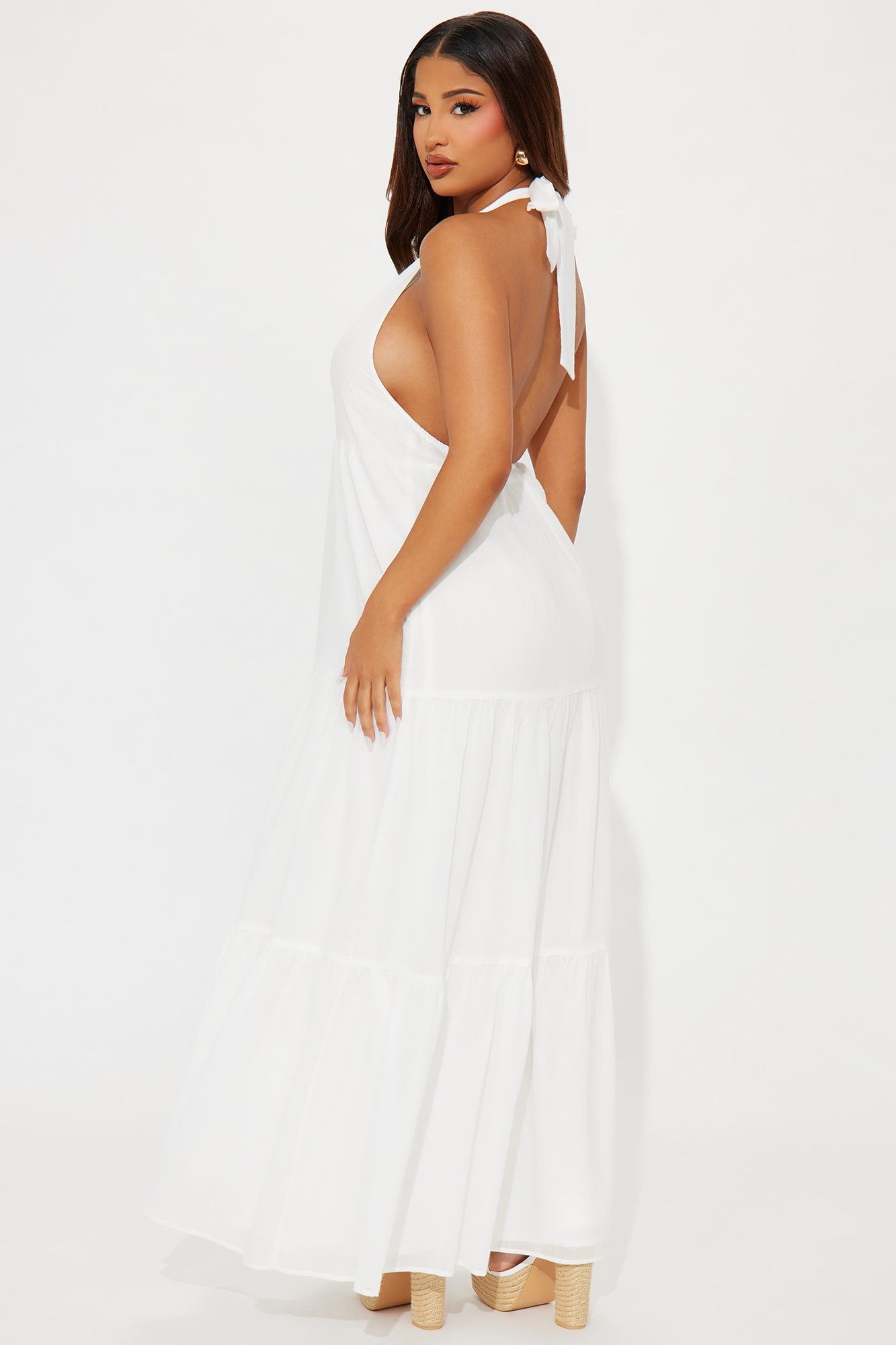 Justice Maxi Dress - White sold by Fashion Nova product image thumbnail 3