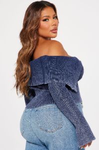 Keep Them Coming Washed Cardigan  - Navy sold by Fashion Nova