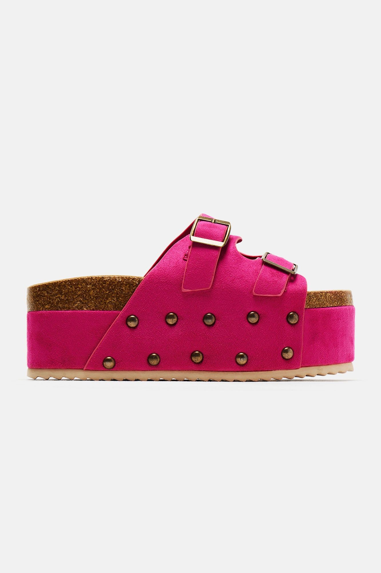 Aryanna Platform Slides - Pink sold by Fashion Nova product image thumbnail 4