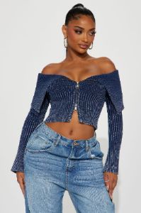 Keep Them Coming Washed Cardigan  - Navy sold by Fashion Nova