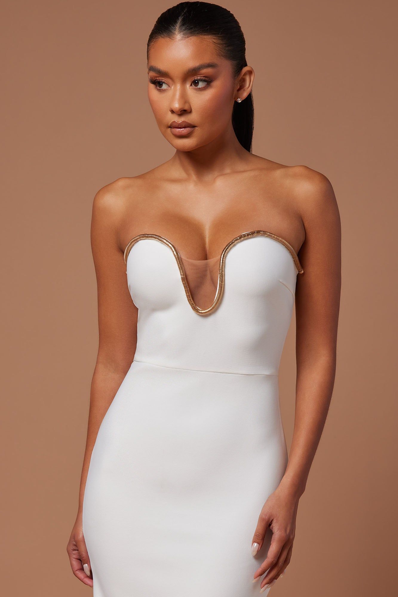 Alina Bandage Gown - White sold by Fashion Nova product image thumbnail 2