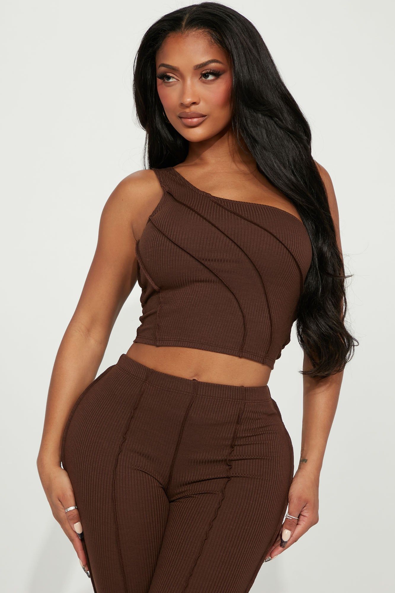 Wish Me Luck Pant Set - Chocolate sold by Fashion Nova product image thumbnail 2