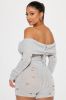 As Time Goes By Sweater Romper - Grey sold by Fashion Nova