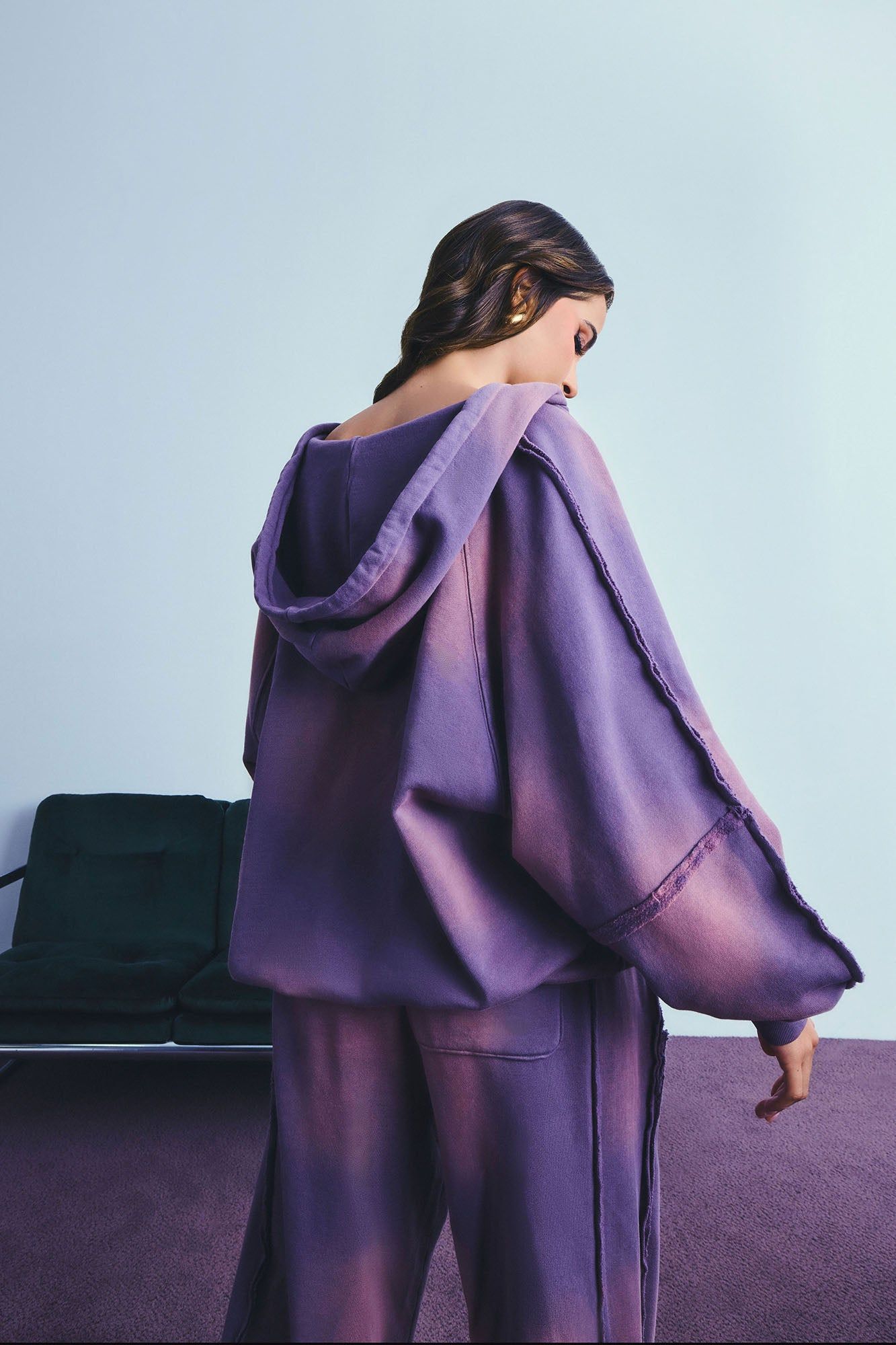 Serenity Oversized Washed Lounge Hoodie - Purple sold by Fashion Nova product image thumbnail 3