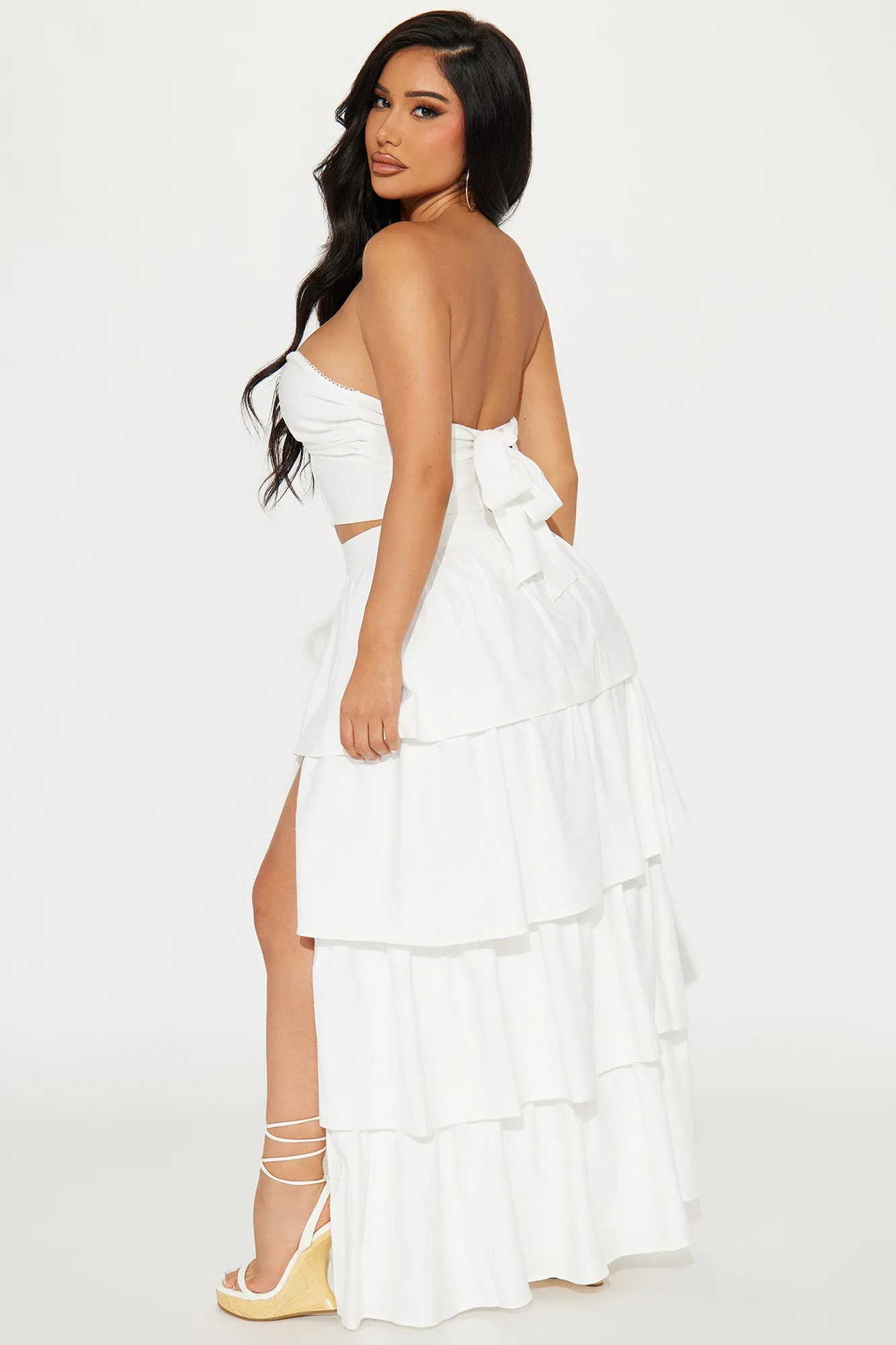 Head in The Clouds Skirt Set - White sold by Fashion Nova product image thumbnail 3