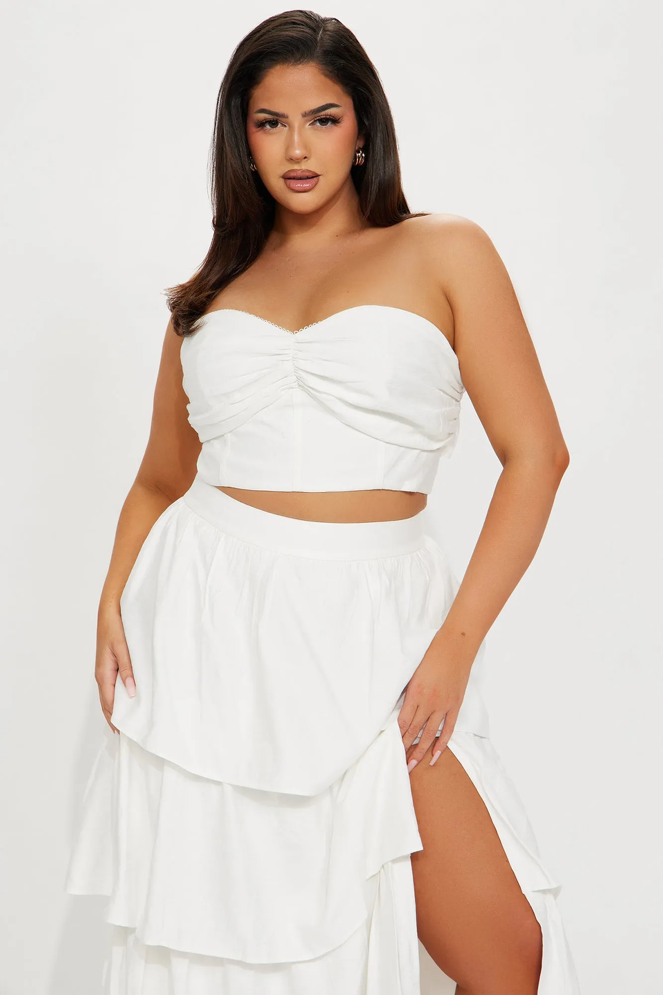 Head in The Clouds Skirt Set - White sold by Fashion Nova product image thumbnail 5