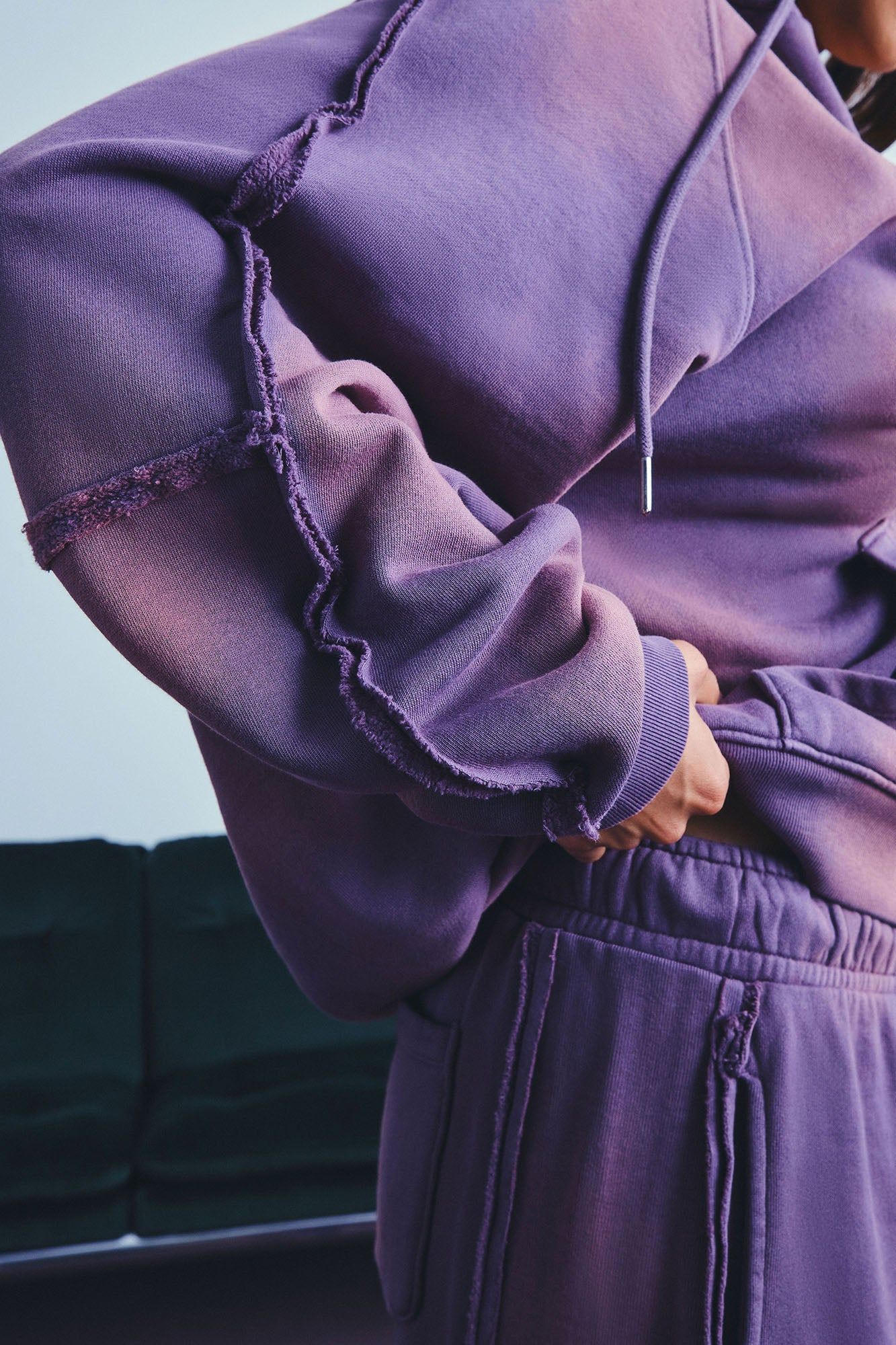 Serenity Oversized Washed Lounge Hoodie - Purple sold by Fashion Nova product image thumbnail 2