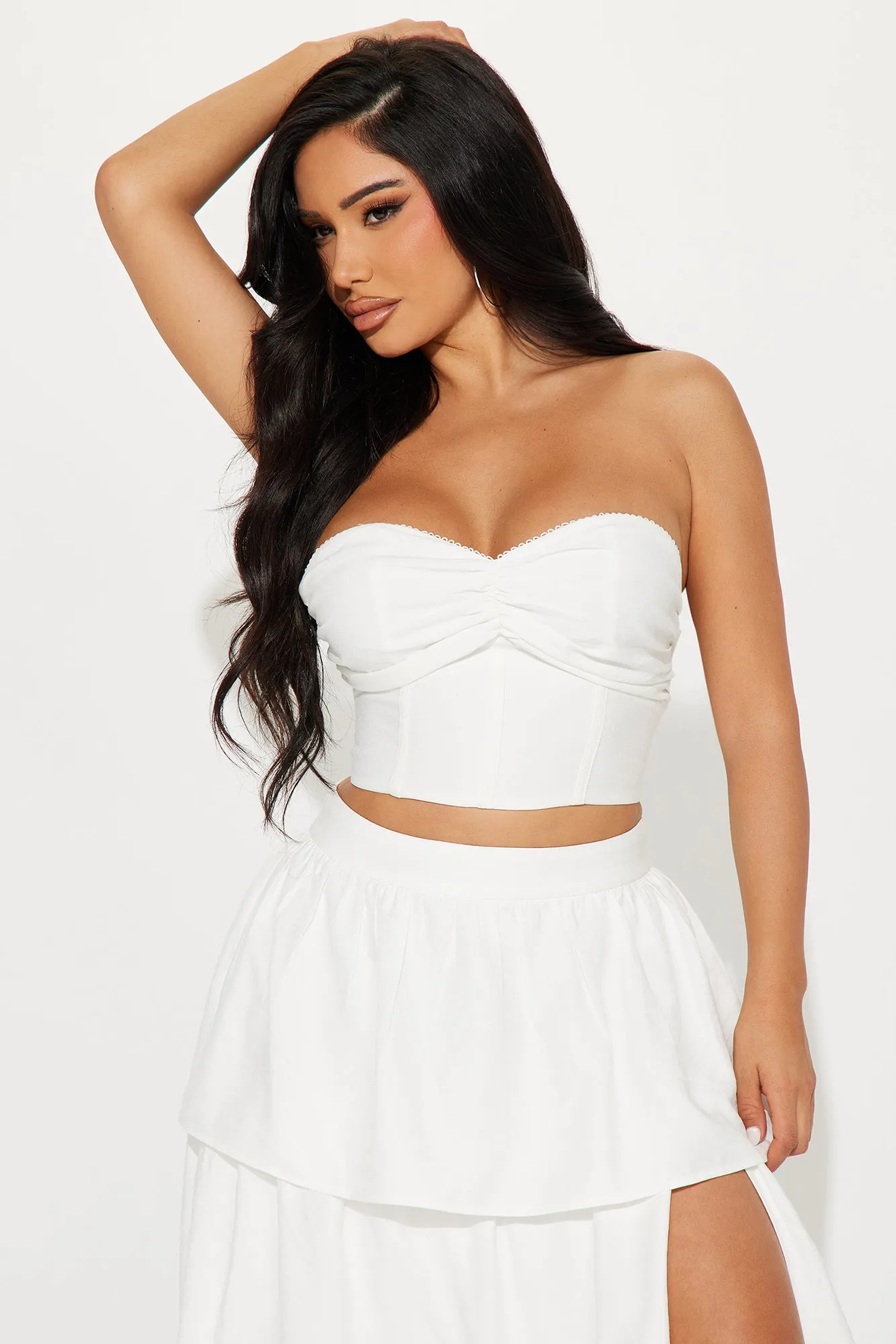 Head in The Clouds Skirt Set - White sold by Fashion Nova product image thumbnail 2